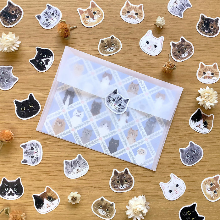 Cat Face Stickers