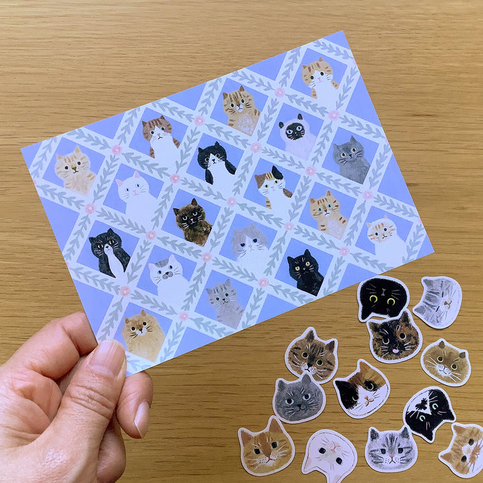 Cat Face Stickers