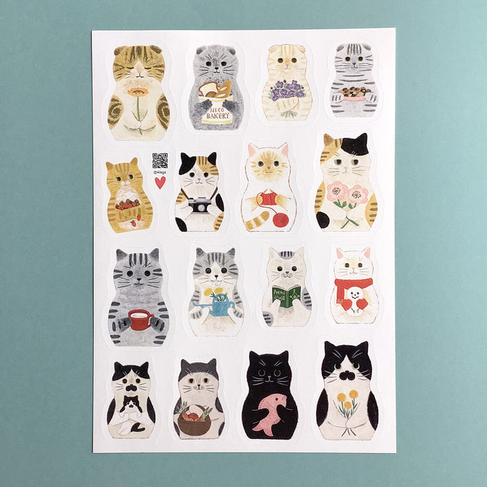 Sticker Sheet - Cat Matryoshka