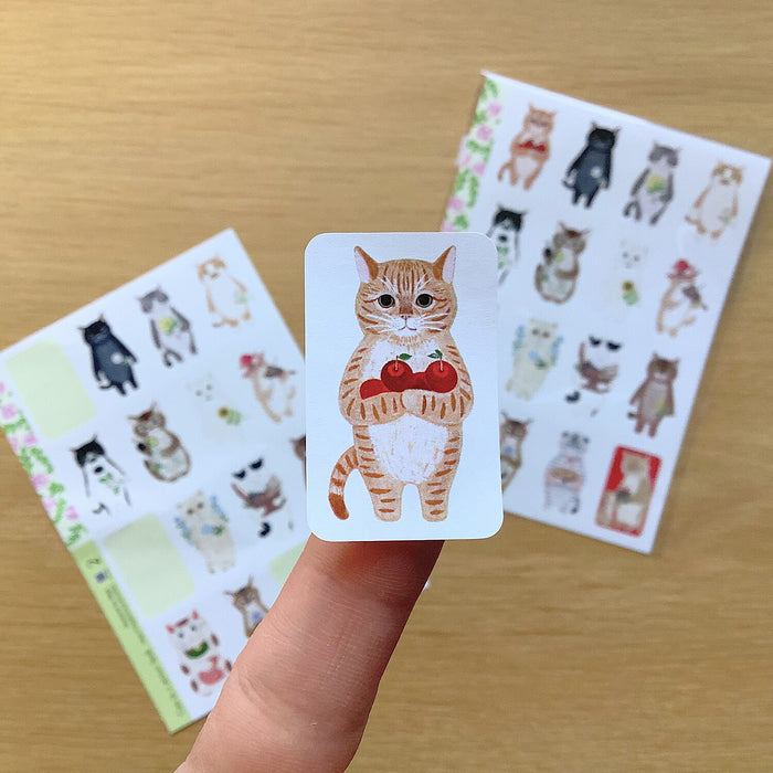 Sticker Sheet - Cats in a Picture Book #2