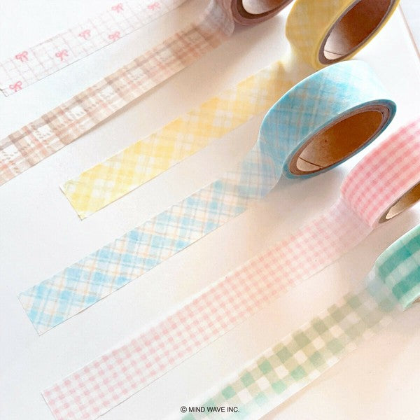 Mind Wave Japan Washi Tape - Check Pattern #22