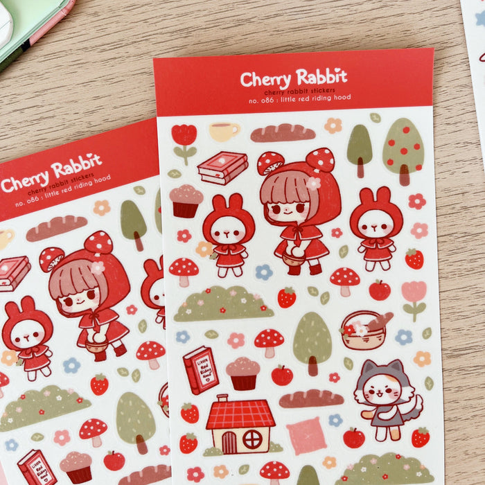 Little Red Riding Hood Washi Sticker Sheet