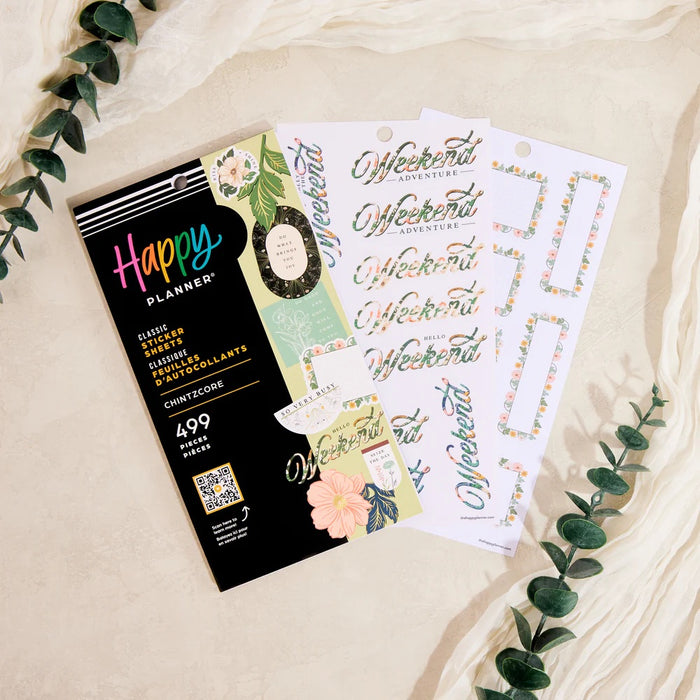 The Happy Planner CLASSIC Value Pack Stickers - Chintzcore - 30 Sheets