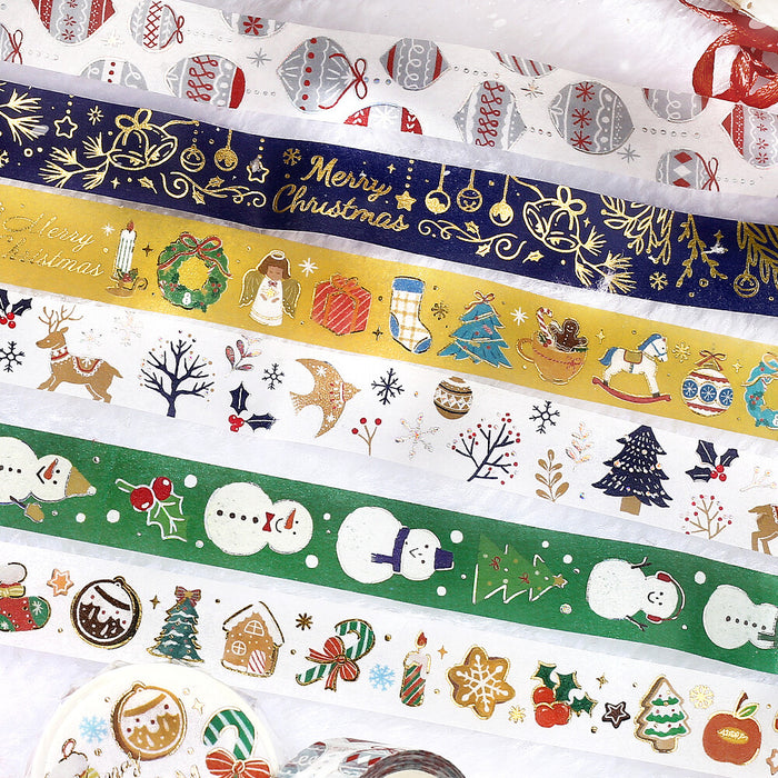 BGM Christmas Foil Washi Tape - Snowman
