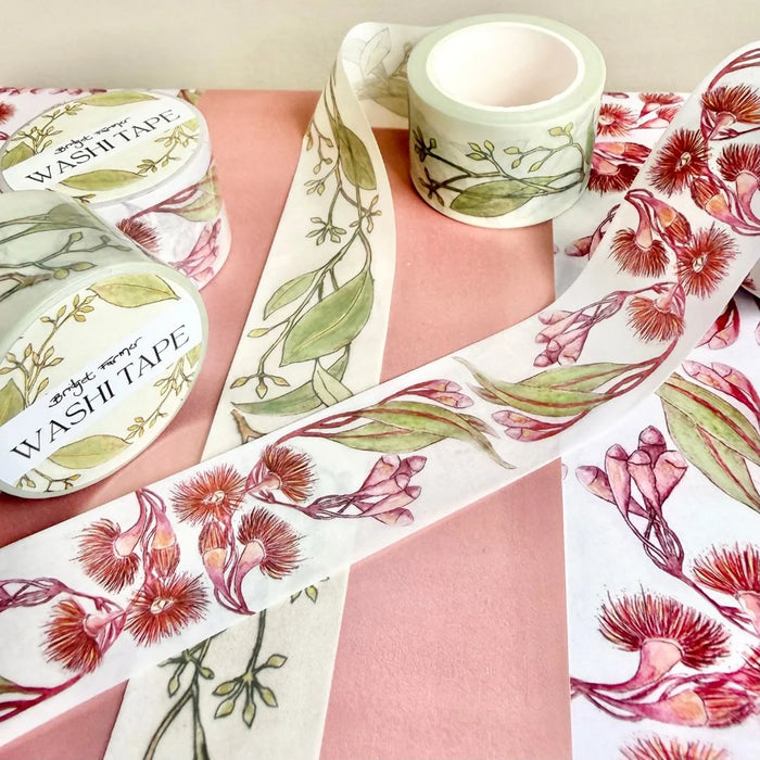 Green Gum Leaves Washi Tape - 30mm