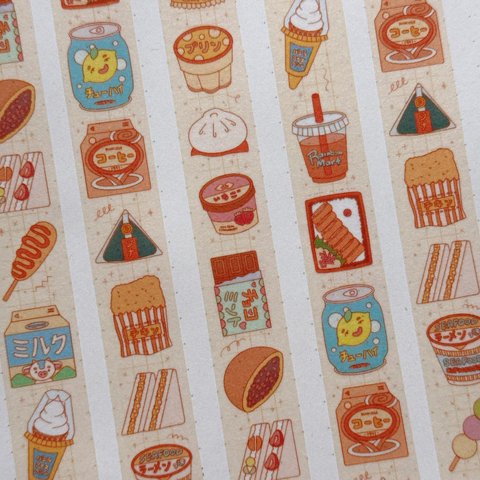 rainbowholic x Tazdaunicorn Washi Tape - Convenience Store Food