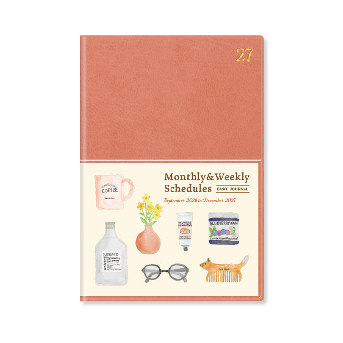 2027 B6 Monthly & Weekly Planner - Ash Pink Favourites