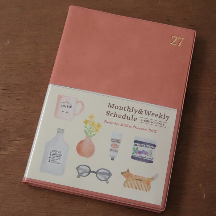 2027 B6 Monthly & Weekly Planner - Ash Pink Favourites