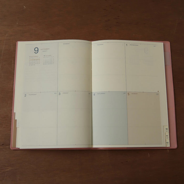 2027 B6 Monthly & Weekly Planner - Mint Green Travel