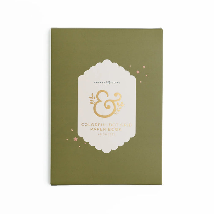 Colourful Dot Grid Paper Book