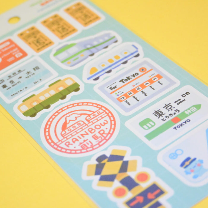 rainbowholic x Tazdaunicorn Stickers - Train Journey