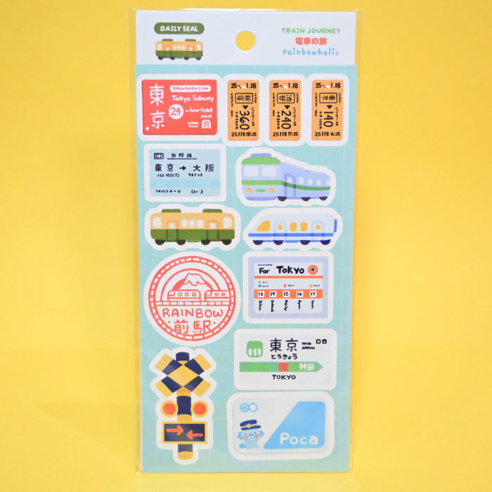 rainbowholic x Tazdaunicorn Stickers - Train Journey