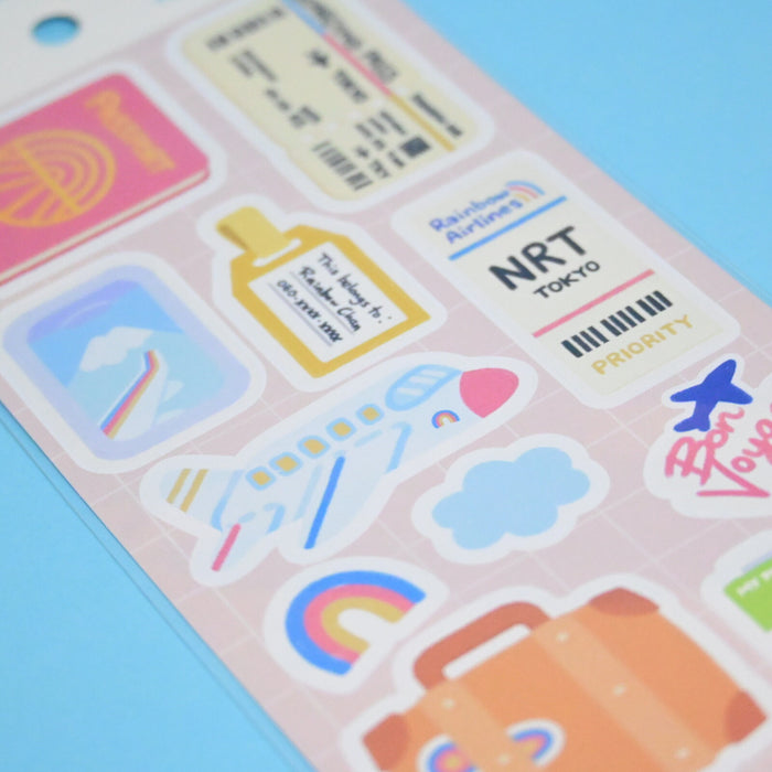 rainbowholic x Tazdaunicorn Stickers - Plane Journey