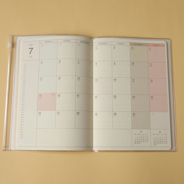 2027 A5 Monthly Planner - Cat