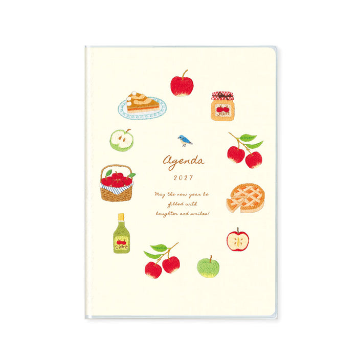 2027 B6 Monthly Planner - Embroidery Apple Pie
