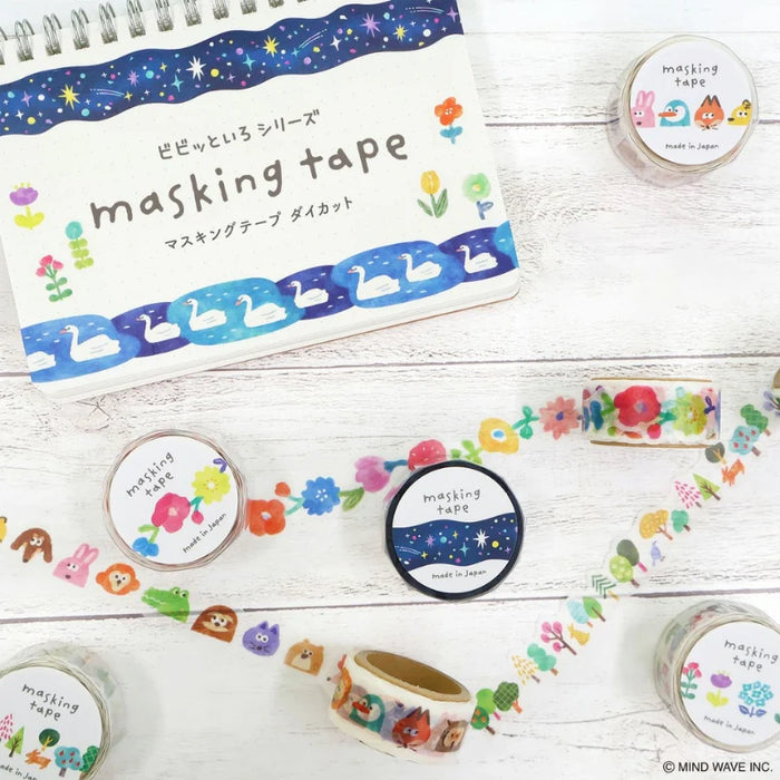 Mind Wave 'Vivid Colour' Series Die-Cut Washi Tape - Swan