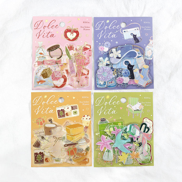 BGM 'Dolce Vita' Clear Deco Stickers - Sweet Recipes
