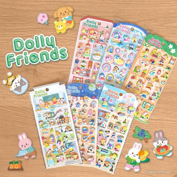Mind Wave 'Dolly Friends' Series Puffy Stickers - Moon