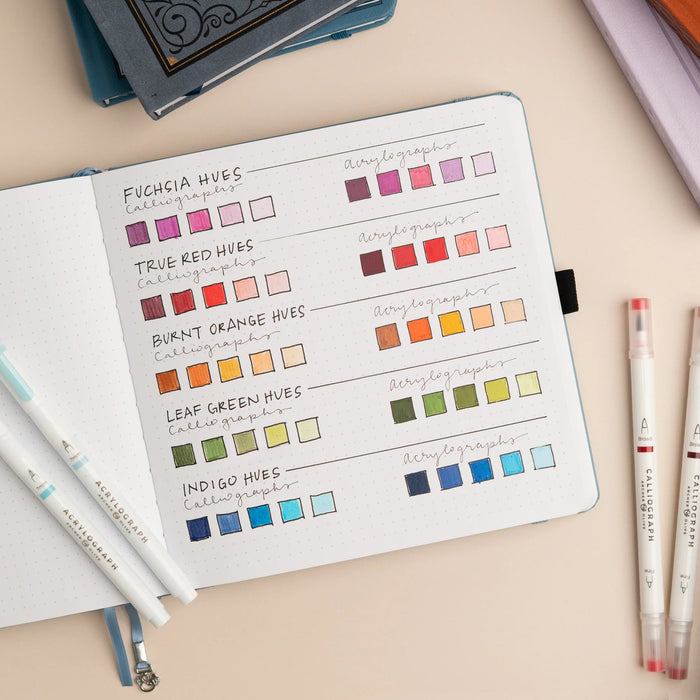 Calliograph Dual-Tipped Brush Pens Set of 5 - Fuchsia Hues