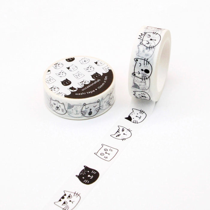 Faces of Meows Washi Tape