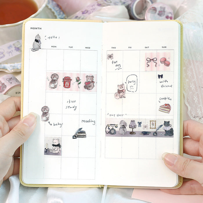 BGM 'Fairy Tale Party' Foil Washi Tape - Tea Time