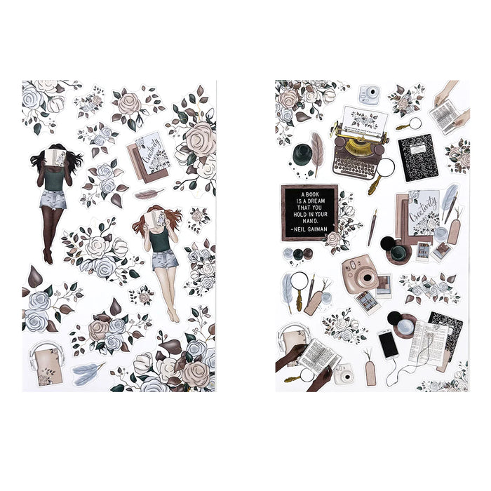 Fiction & Florals Deluxe Sticker Book