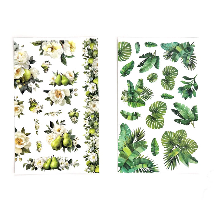 Green Florals Sticker Book