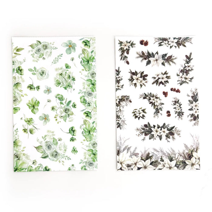 Green Florals Sticker Book
