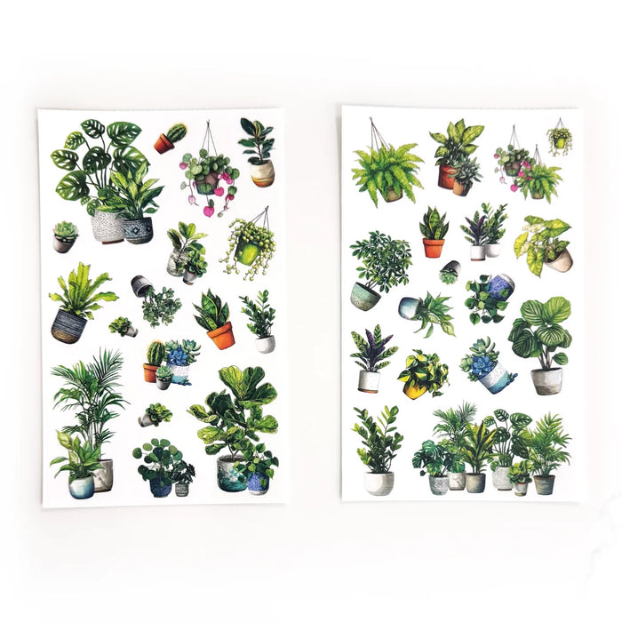 Green Florals Sticker Book
