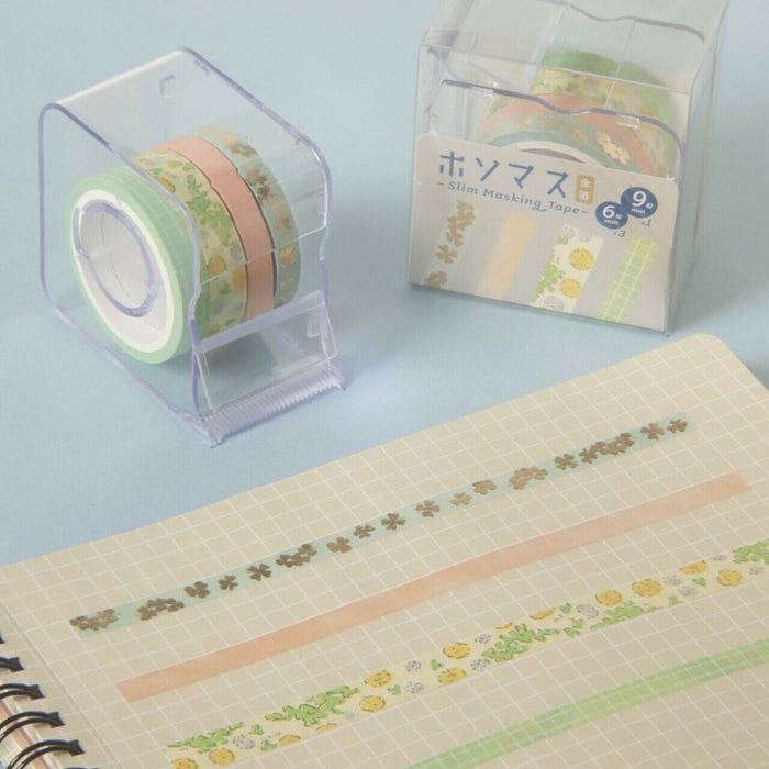 Washi Tape Set with Cutter - Clover