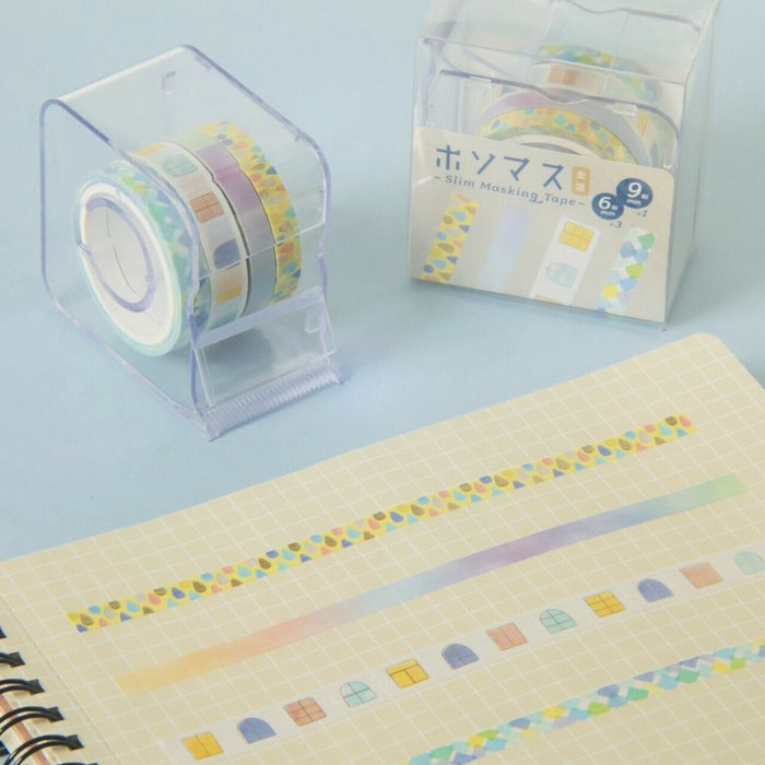 Washi Tape Set with Cutter - After the Rain