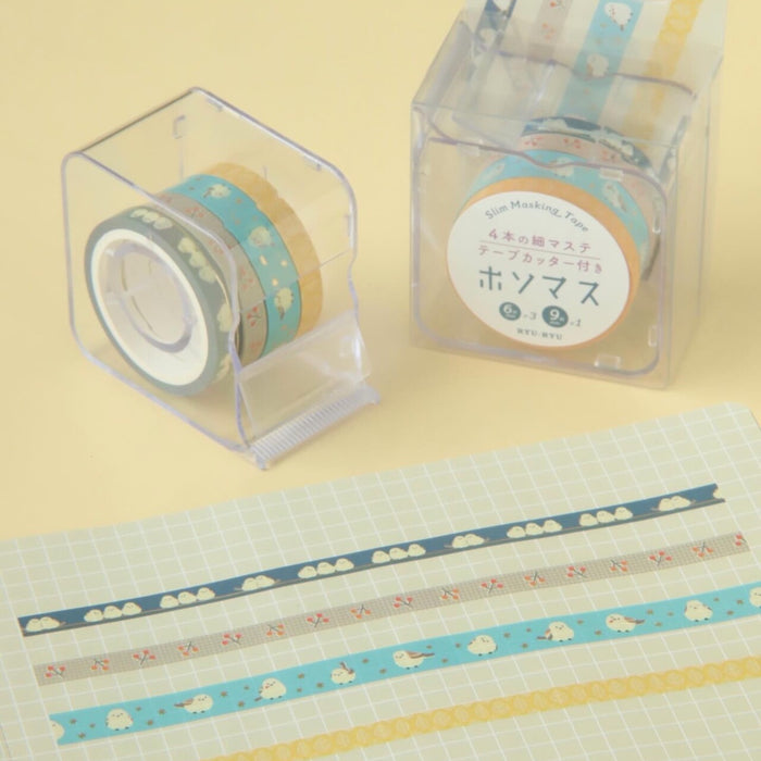 Washi Tape Set with Cutter - Shimaenaga