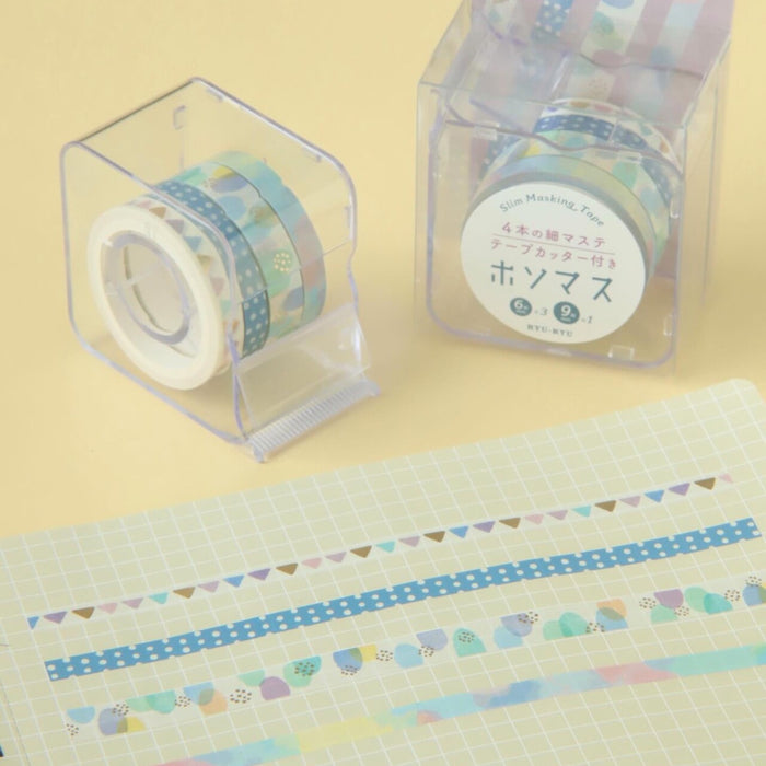 Washi Tape Set with Cutter - Happy Garland