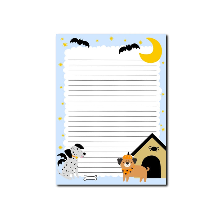 Halloween Dogs Double-Sided A5 Notepad