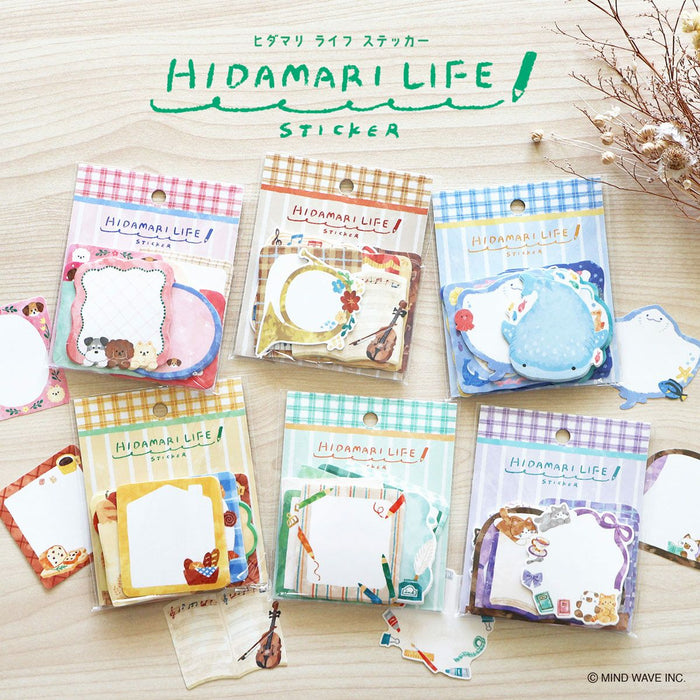 Mind Wave 'Hidamari Life' Series Flake Stickers - Bread