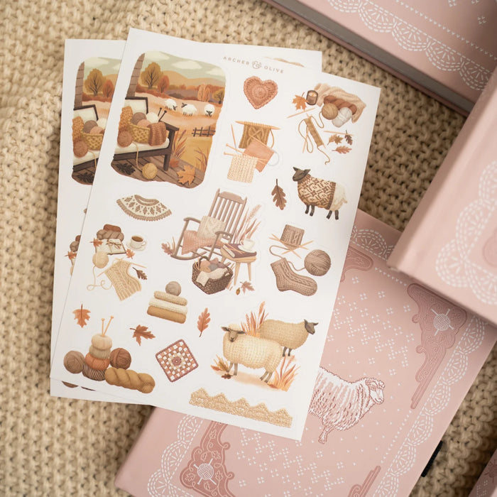 Homespun Sticker Set
