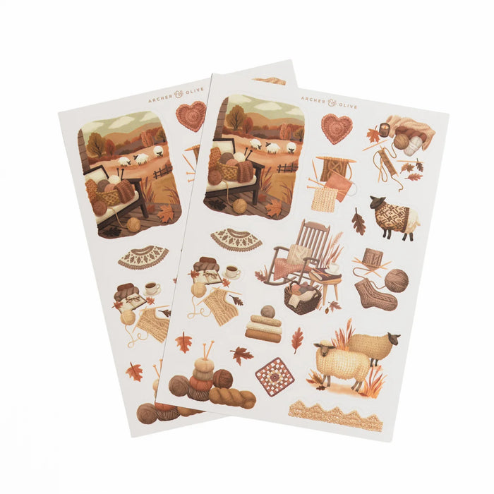Homespun Sticker Set