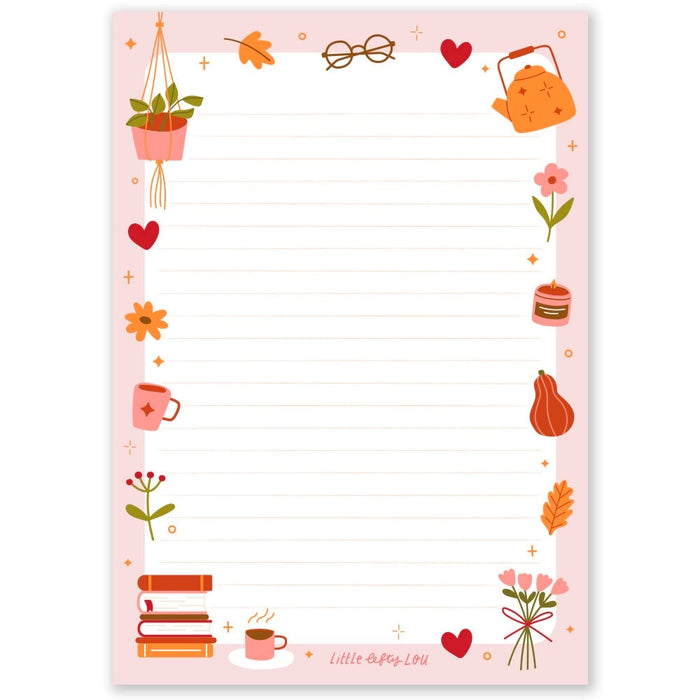 Hygge Time Double-Sided A5 Notepad