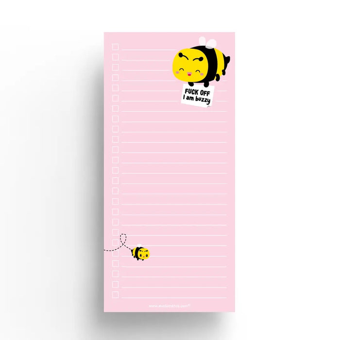 I Am Buzzy To Do List Notepad