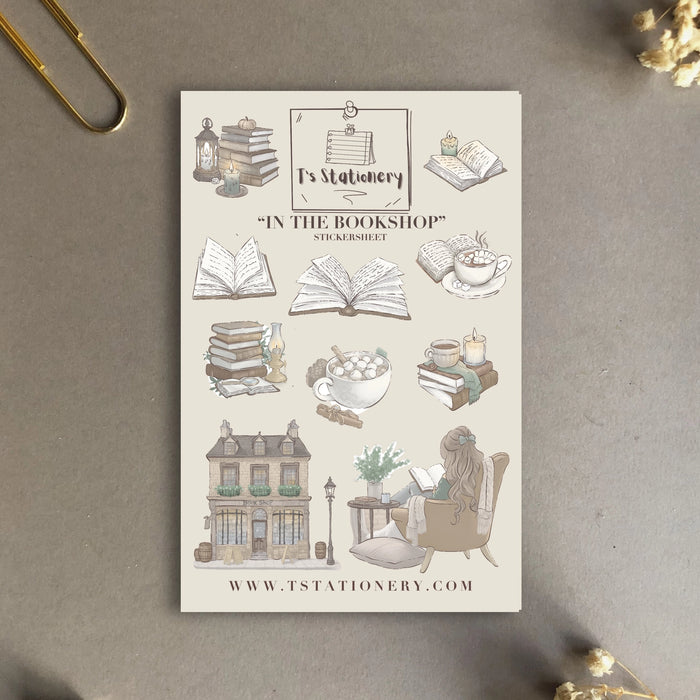 In The Bookshop Sticker Sheet