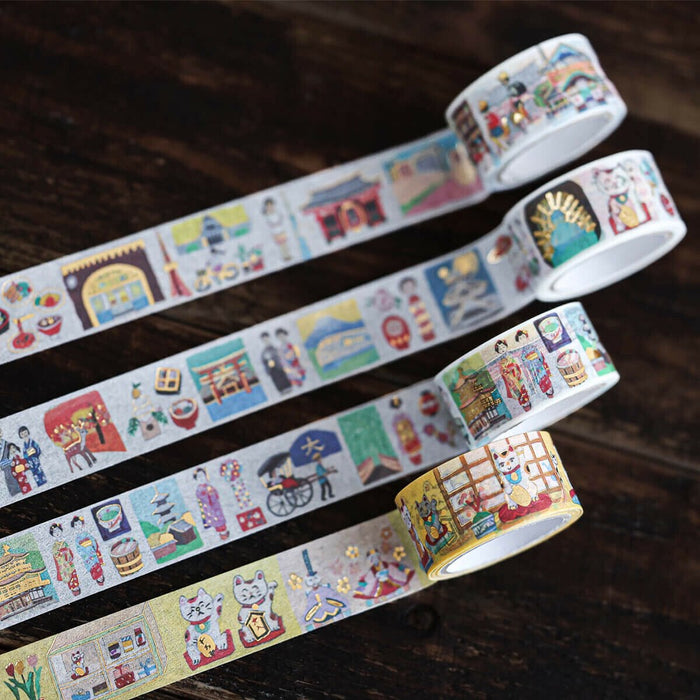 Ai Okino Foil-Stamped Washi Tape - Japan