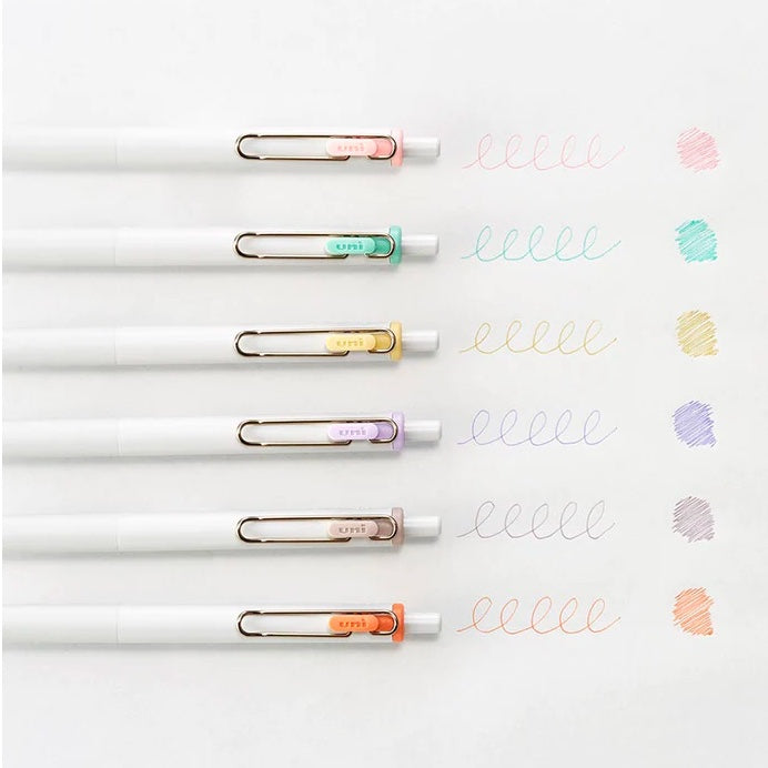 Uni-Ball One Gel Pen Sets - Limited Edition 'Japanese Taste' Colours - 0.5mm