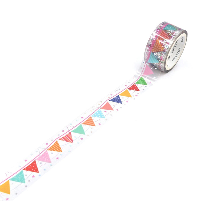 World Craft Clear Tape - Flag