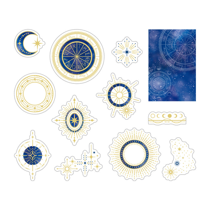 Clear Flake Stickers - Astrology