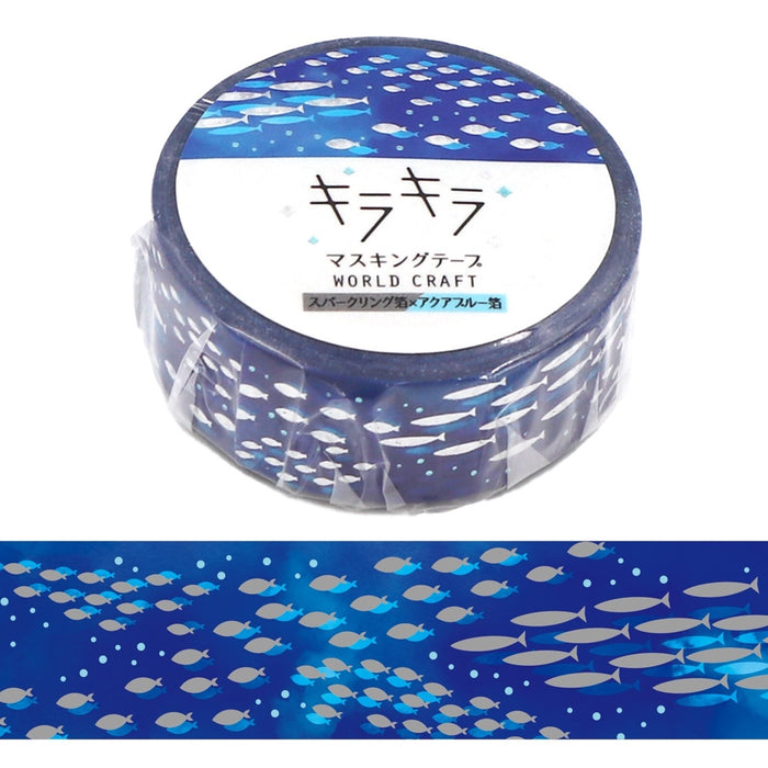 World Craft Japan Foil Washi Tape - Aquarium