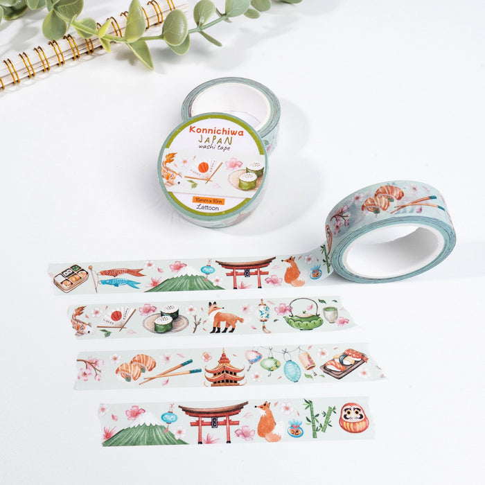 Washi Tape - Japan Series - Konnichiwa Japan