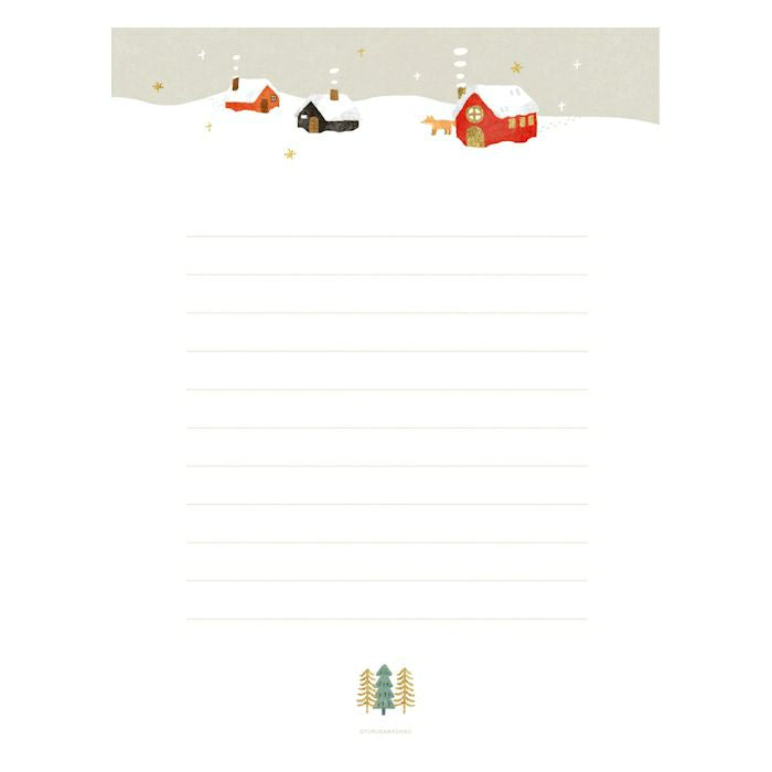 Letter Writing Set - Snowy House