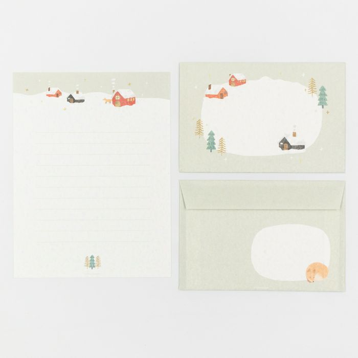 Letter Writing Set - Snowy House