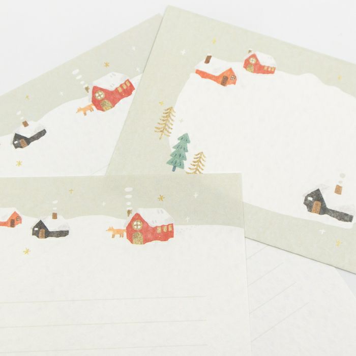 Letter Writing Set - Snowy House