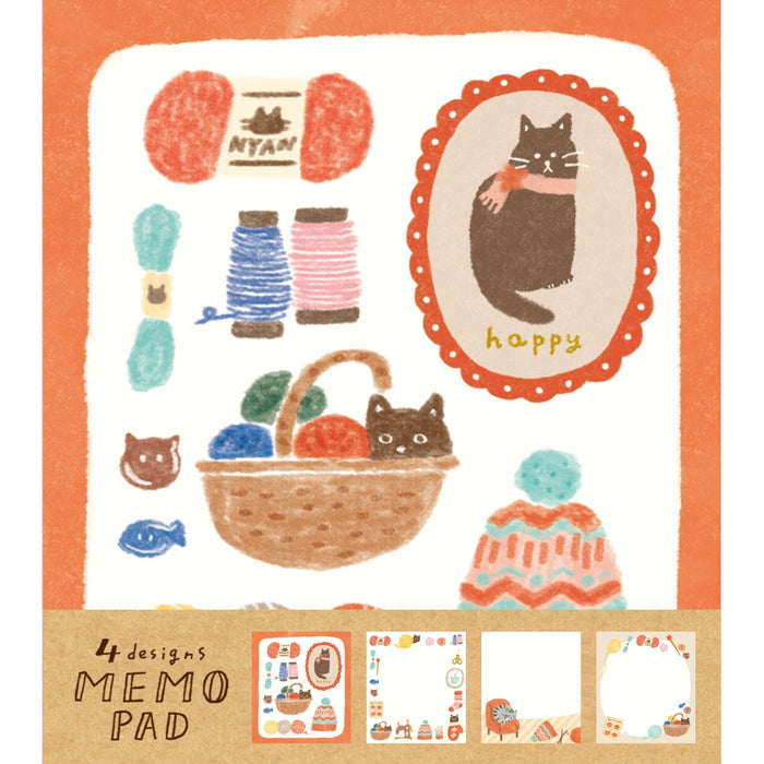 Winter Series Memo Pad - Yarn & Cat